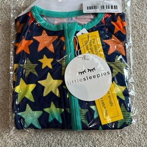Little Sleepies 6-12 Month Shades of Stars Convertible Zippy - NIB